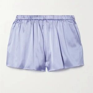 FLEUR DU MAL Star Stretch-Silk Satin Pajama Shorts NWT